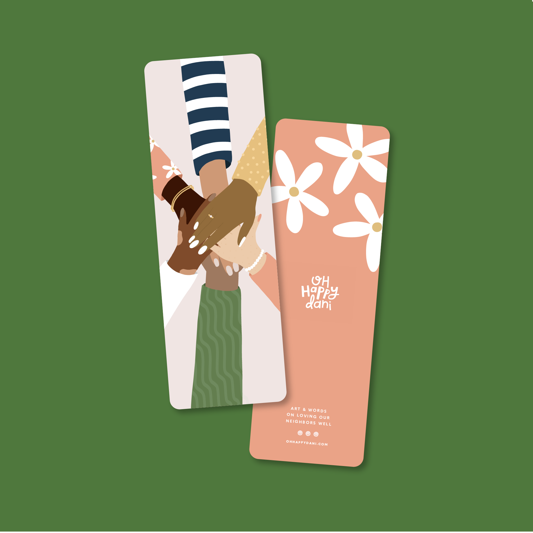 Oh Happy Dani - Wholesale Bookmark - Hands In Bookmark1