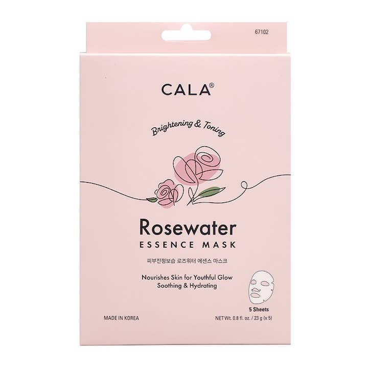 PINEAPPLE Beauty – Máscara facial por atacado – CALA 67102 Máscara Facial de 5 Folhas Rosewater - 6 conjuntos2