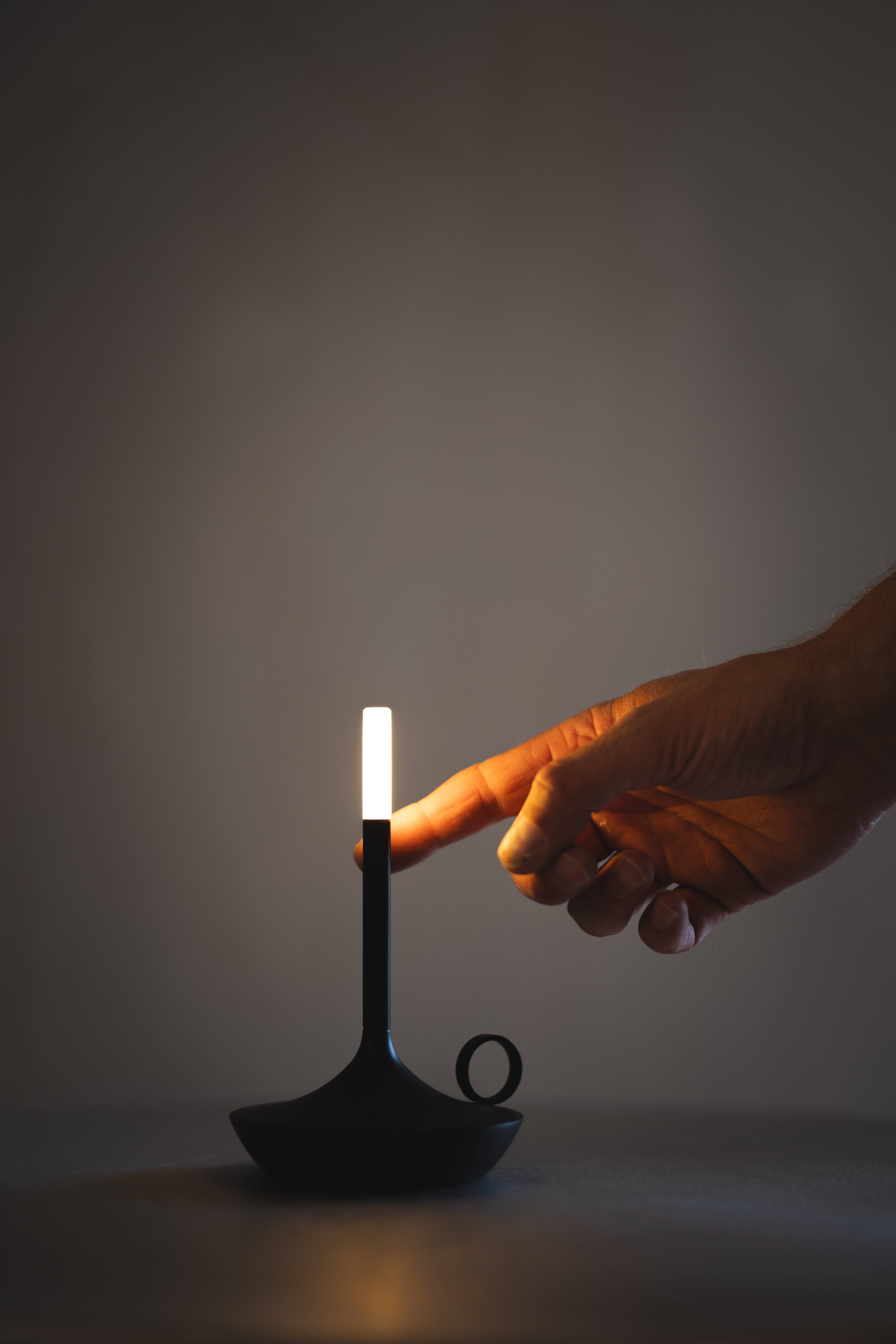 VANMOKUM - Vente Lampes d'appoint/de bureau - Lampe à bougie rechargeable portable GRAYPANTS Wick avec coffret cadeau15