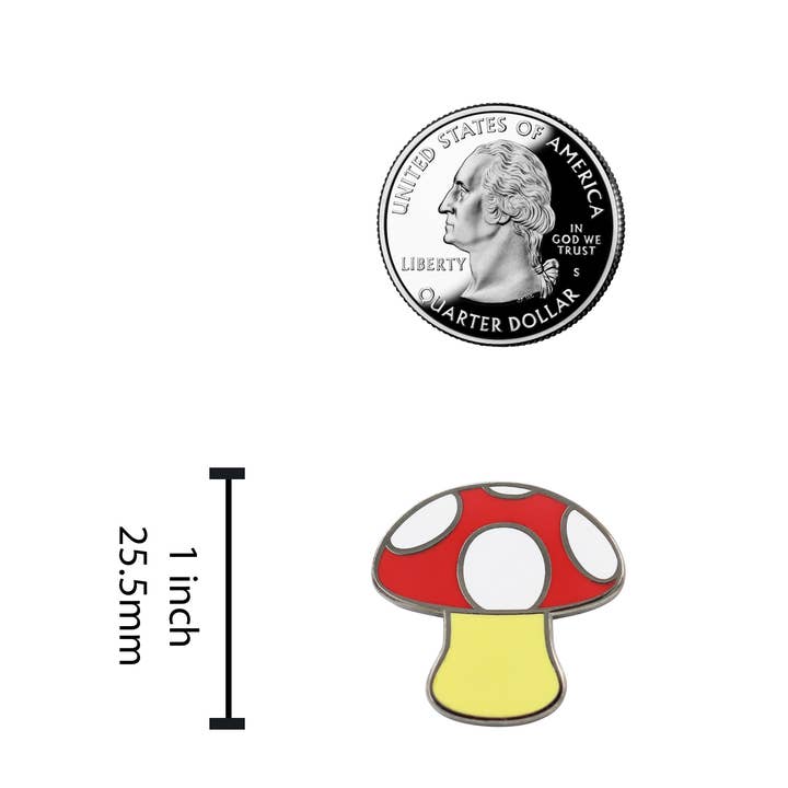 Real Sic – Alfinete/botão de lapela por atacado – Emoji de cogumelo - alfinete de lapela esmaltado para sua vida5