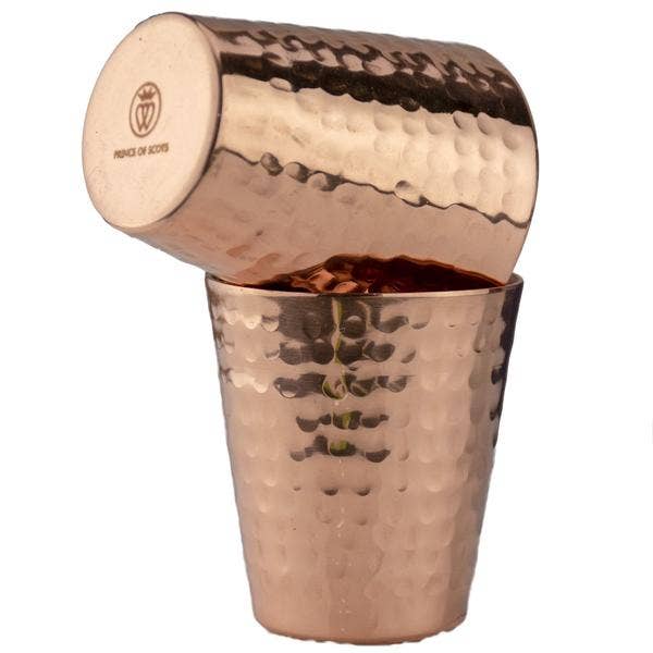Prince of Scots - Vendita all'ingrosso Bicchierino da liquore - Prince of Scots - Bicchierini da shot in rame martellato, set da 25