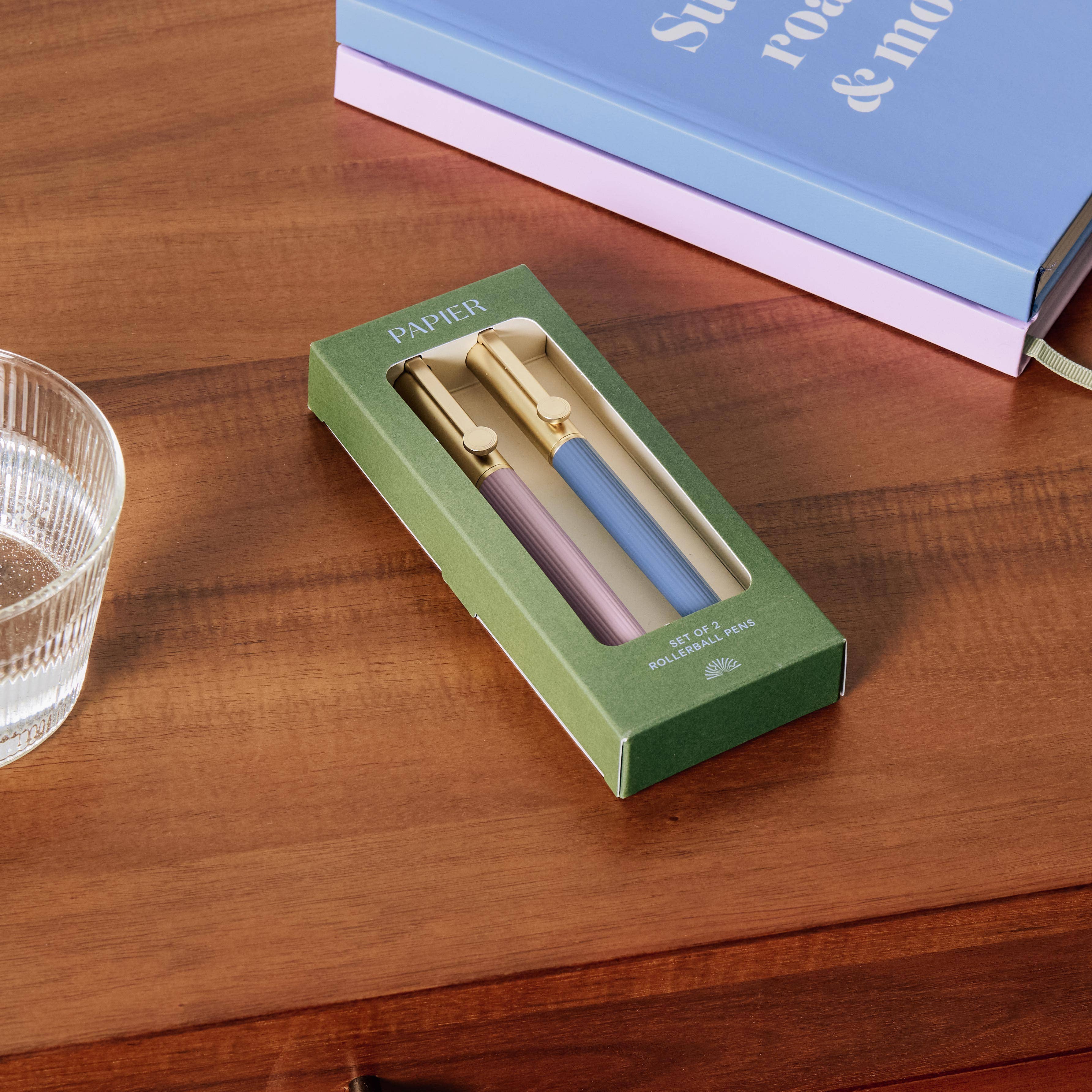 Papier - Wholesale Pen - Groove Metallic Rollerball Pen Set of 24