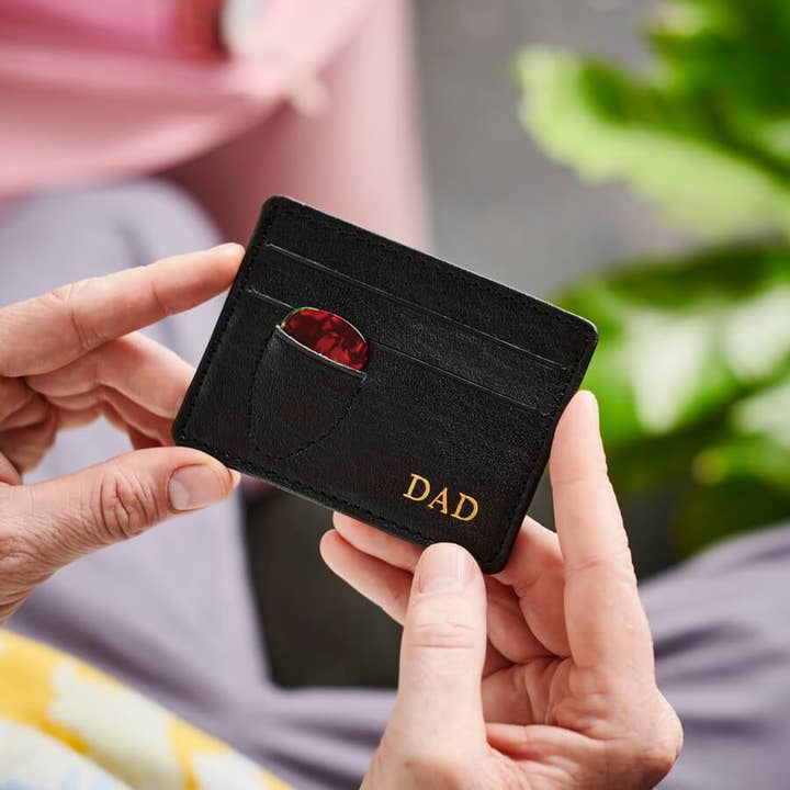 Vida Vida - Wholesale Card Holder - Unisex - Guitar Plectrum Leather Card Holder