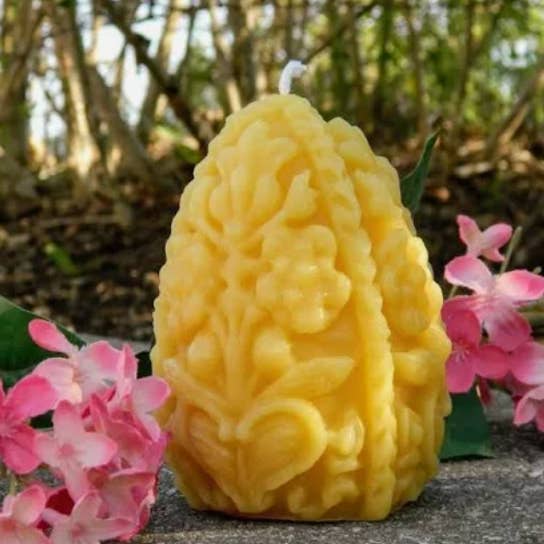 BlakByrd Botanika - Wholesale Novelty Candle - Cosmic Egg - Ostara - Spring Equinox - Beeswax Altar Candle3