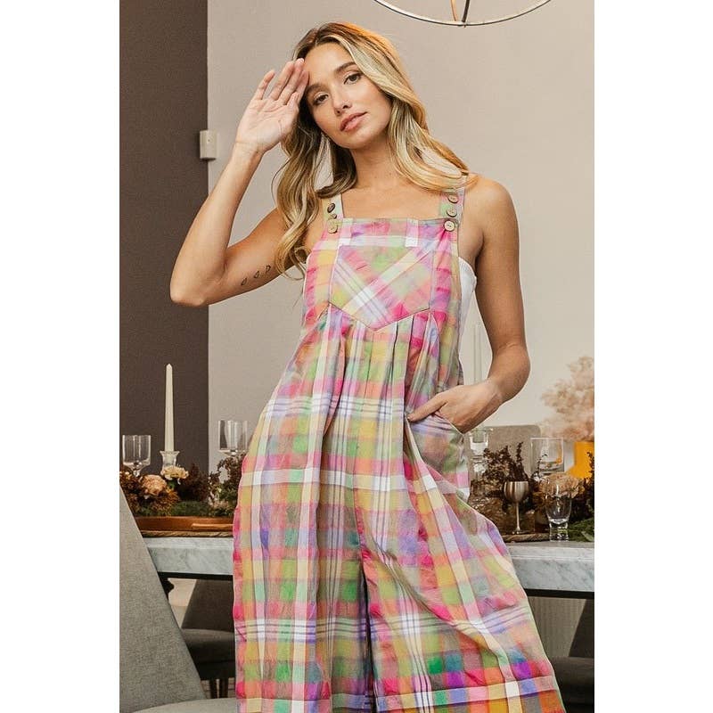 STAINED GLASS DIP DYE EFFECT BLEACHED VINTAGE OVERALLS for wholesale on Faire14