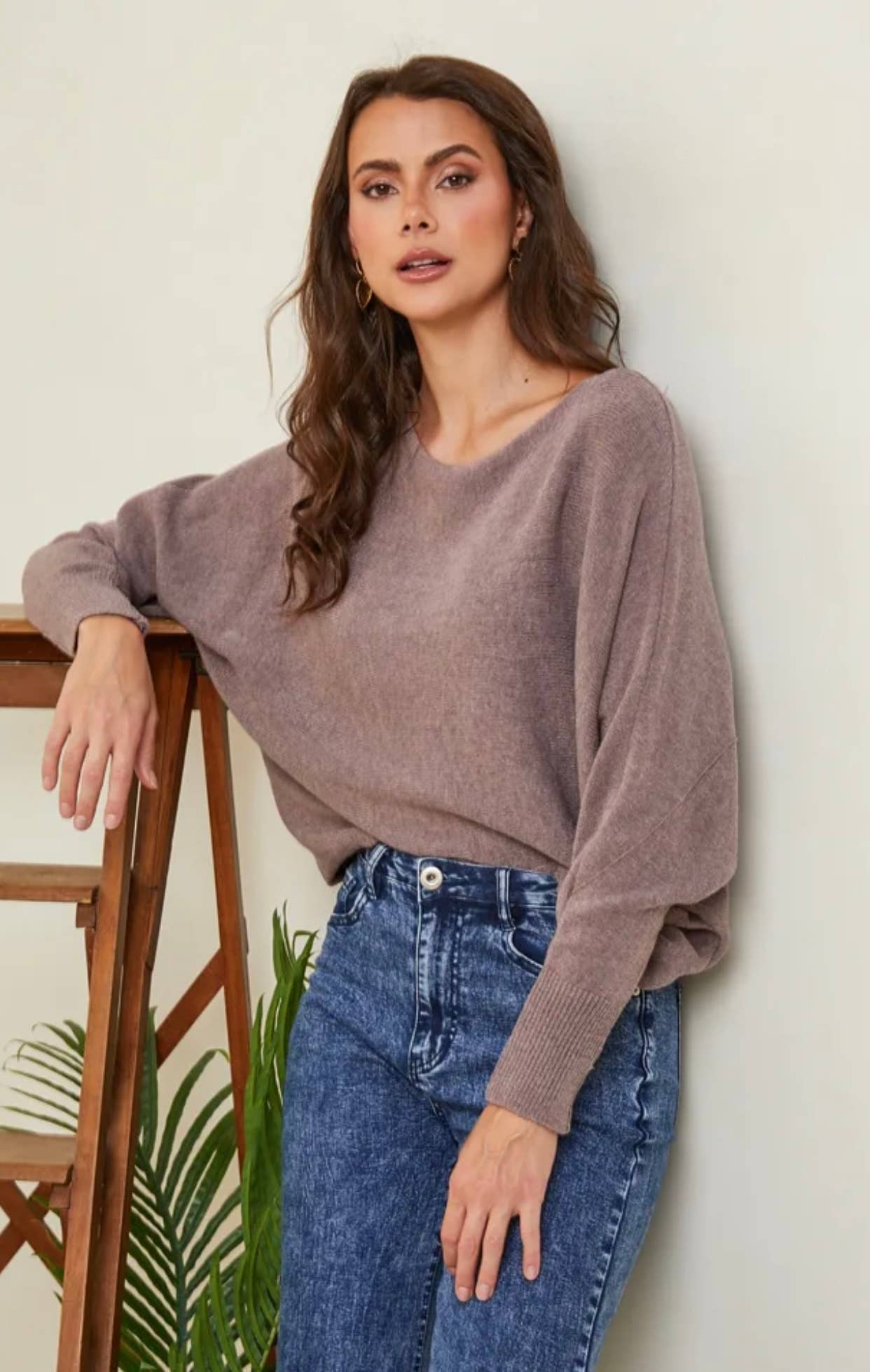 LÉA & LUC - Vendita all'ingrosso Maglione tricot - Donna - Maglione con maniche a pipistrello REF. 009973