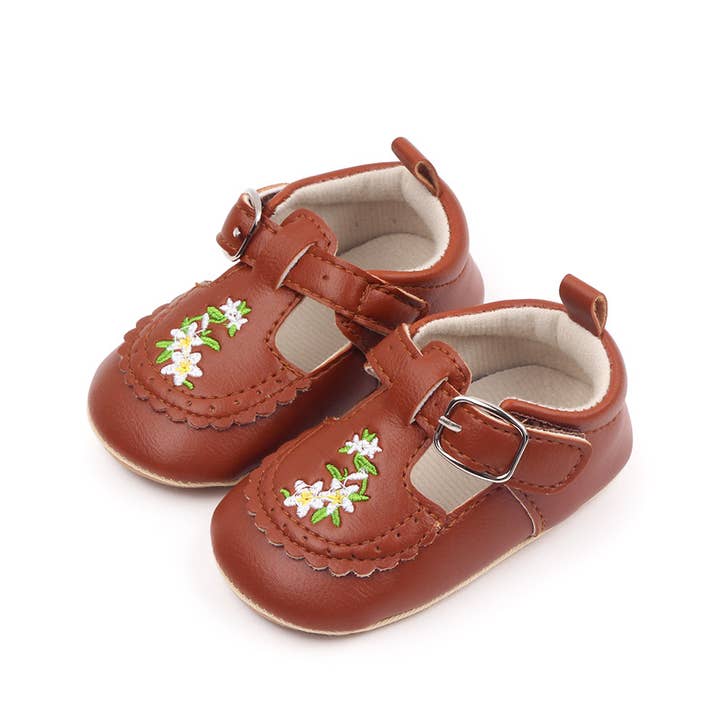 Annie & Charles - Wholesale Crib Shoes - Baby - Annie & Charles® Embroidered Baby Shoes SPRING15