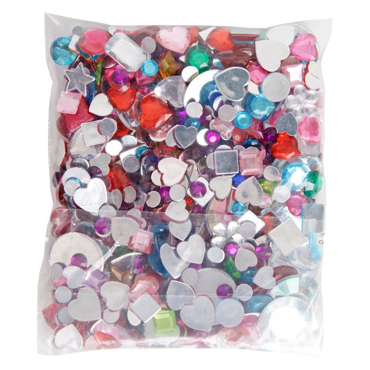 West Design Products - Wholesale Craft Supplies - Craft Planet Acrylic Gems Assorted 70g Diamond Rhinestones
