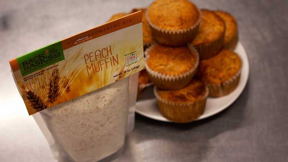 Back To The Basics – Großhandel Muffin-Backmischung – Peach Muffin Selbstgemachte Backmischung1