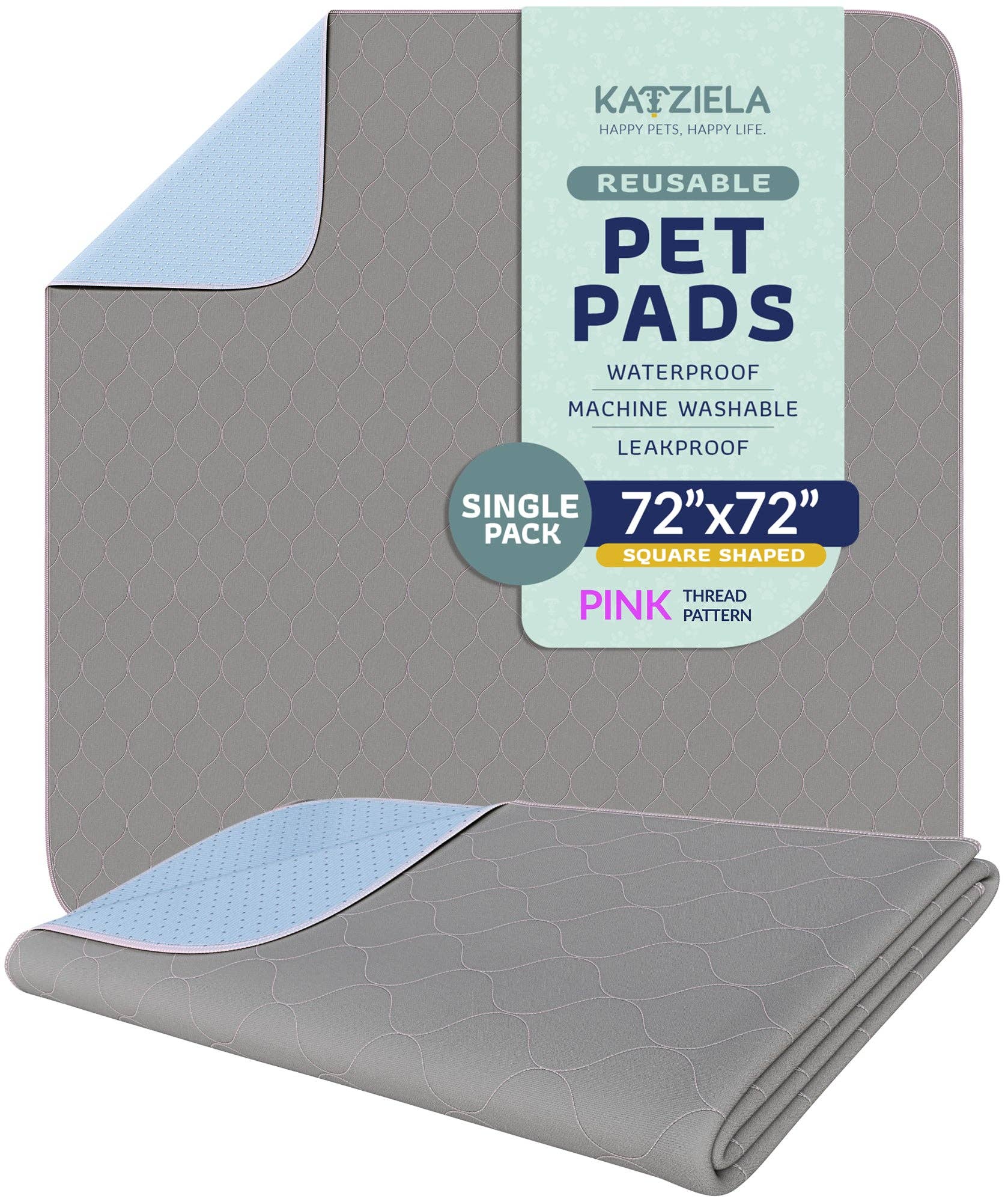 Katziela - Vente Tapis de propreté - chien - Tampons à pipi lavables réutilisables pour chiens, chats et humains, imperméables38
