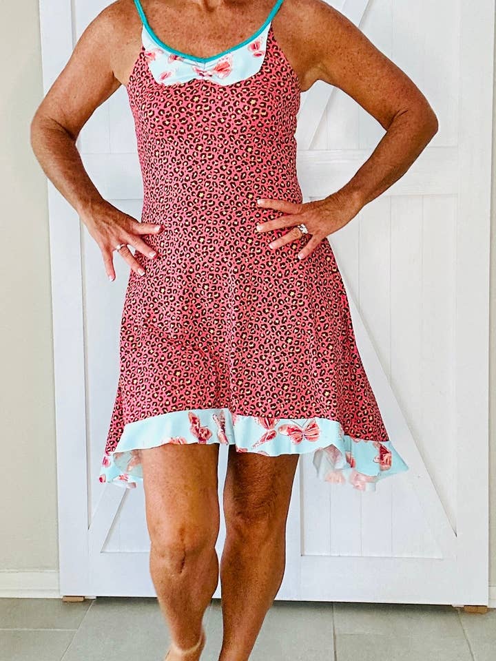 Strappy Hot Cheetah Swing Dress for wholesale by Aerial Clothing sRQ