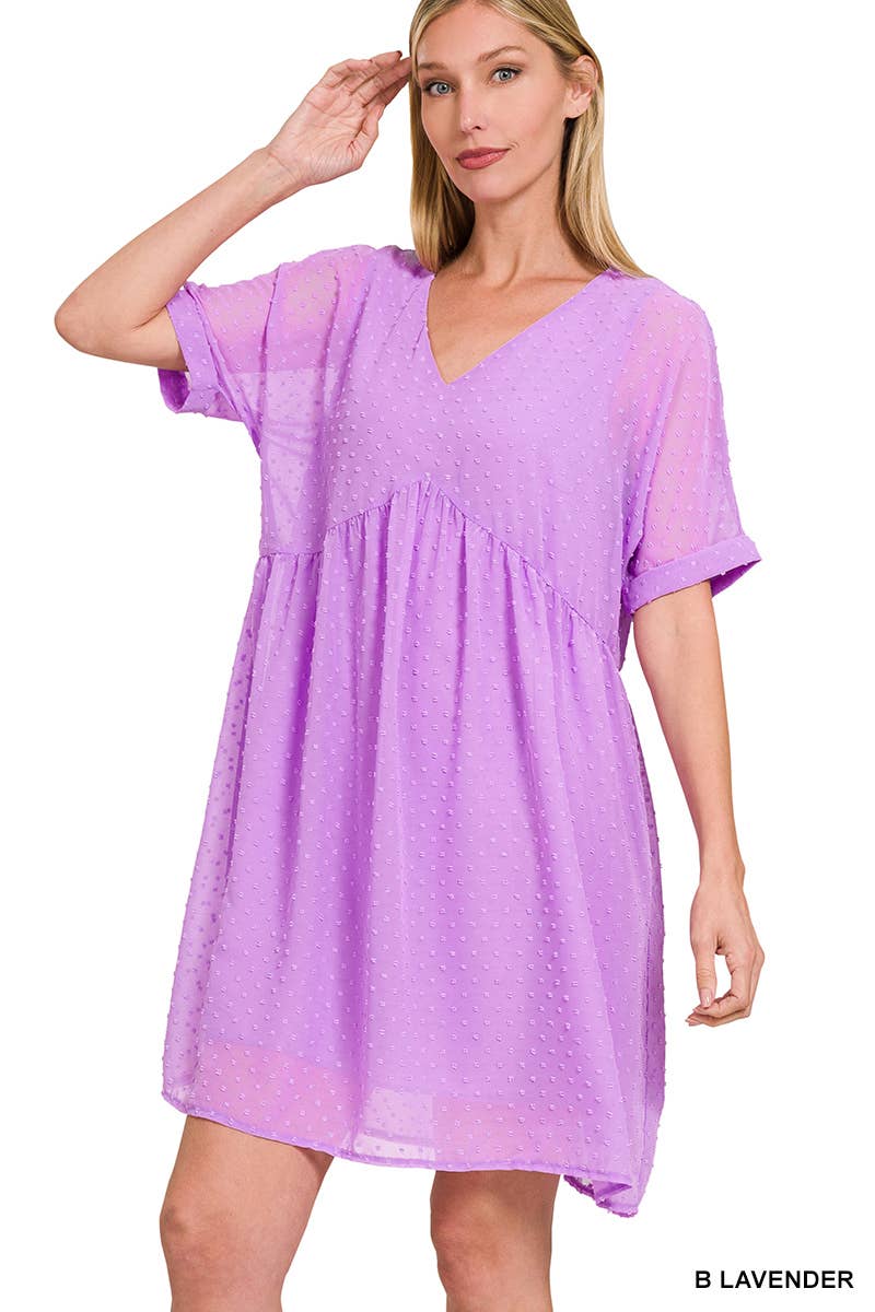 42POPS - Wholesale Dress - Women's - `.Swiss Dot Babydoll Dress Collection2