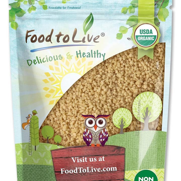 Food To Live - Wholesale Pasta - Organic Whole Wheat Couscous – Non-GMO, Kosher, Raw, Vegan