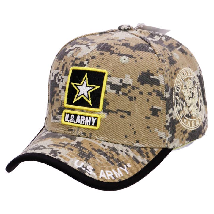 Cap Zone – wholesale Baseballkeps - Unisex – U.S. ARMY Star Logo Licensierad Basebollkeps