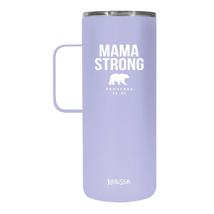 Kerusso Mama Bear 22 oz Stainless Steel Tumbler With Handle for wholesale by Kerusso