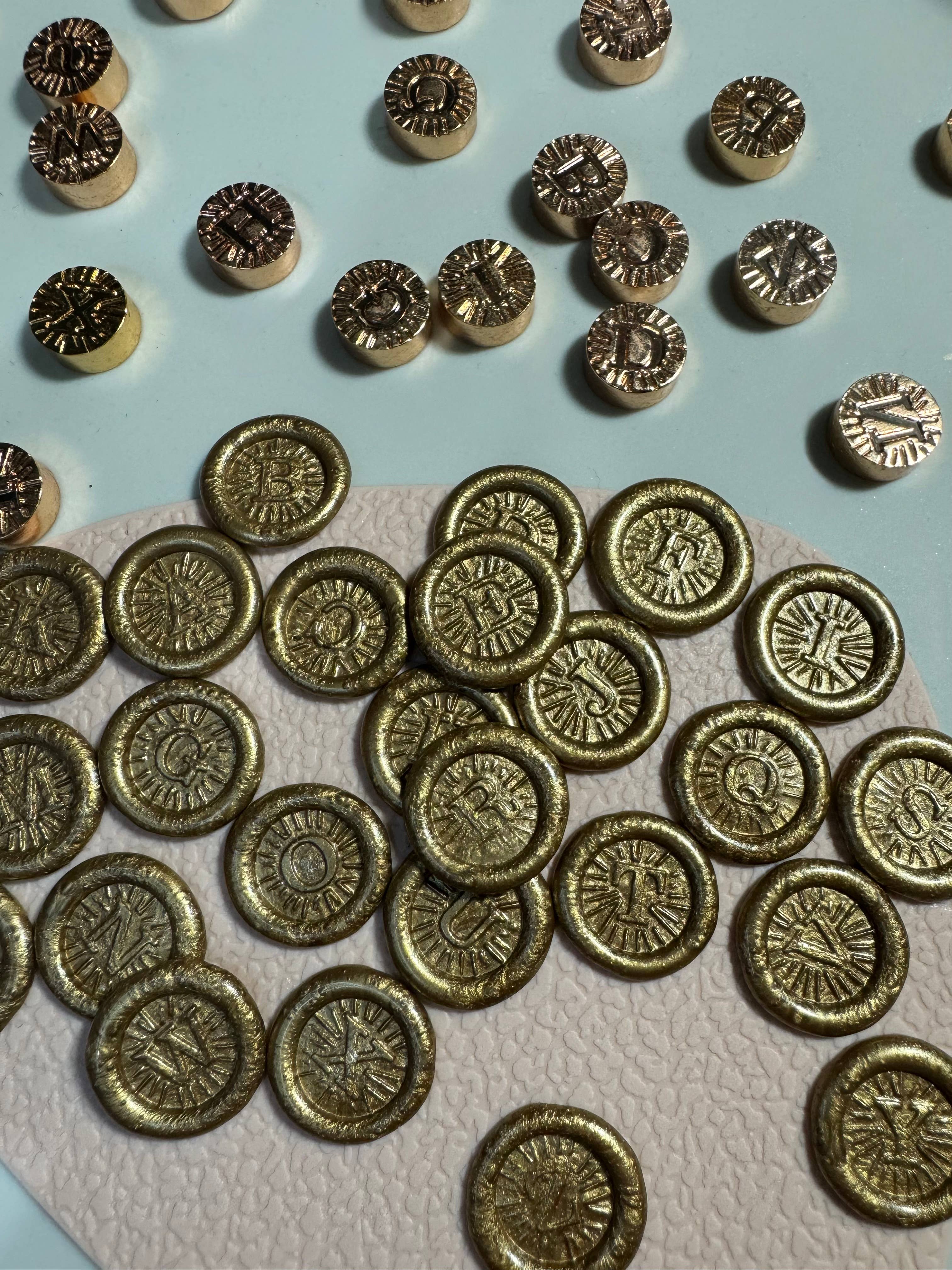 Simple Creation Studio - Wholesale Rubber/Decorative Stamp - Mini Alphabet Wax Stamp Set2