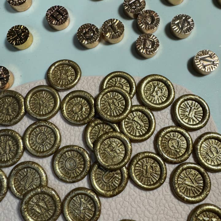 Simple Creation Studio - Wholesale Rubber/Decorative Stamp - Mini Alphabet Wax Stamp Set2