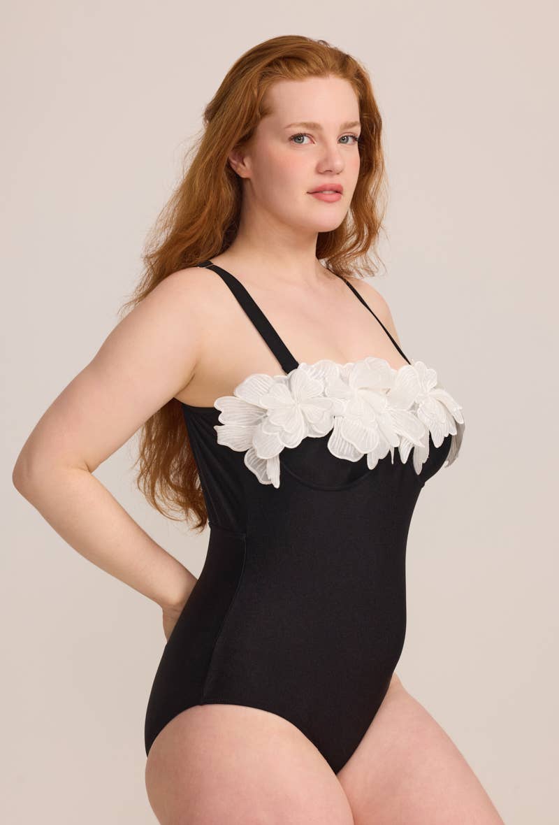 C'MELODIE - Wholesale One Piece Swimsuit - Women's - Plus Size – One-Piece Swimsuit HMD-0494