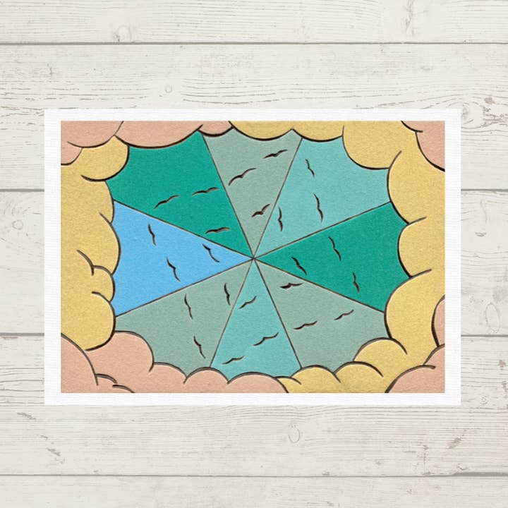 Backseat Window - Wholesale Postcard - Facets II, 4.25x6 Inch 16pt Textured Postcard0