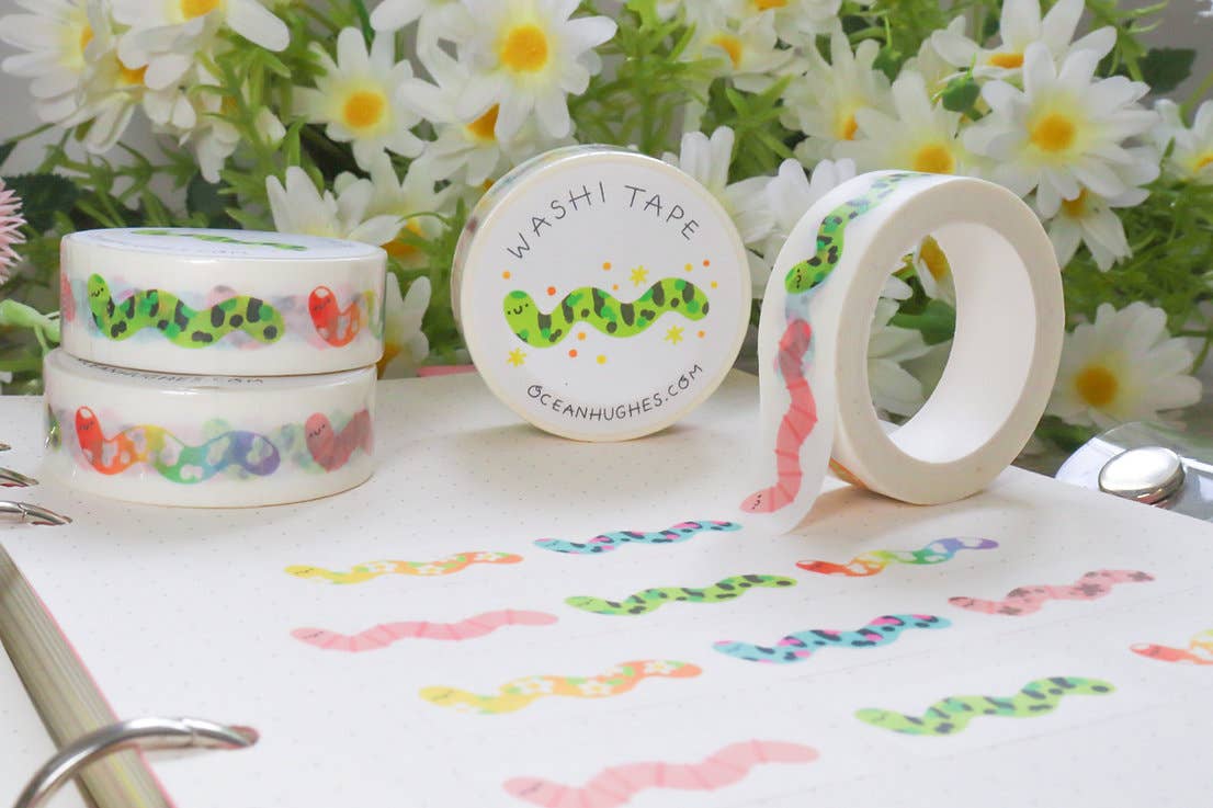 Ocean Hughes - Venta al por mayor Cinta washi - Cinta washi Worm Friends0