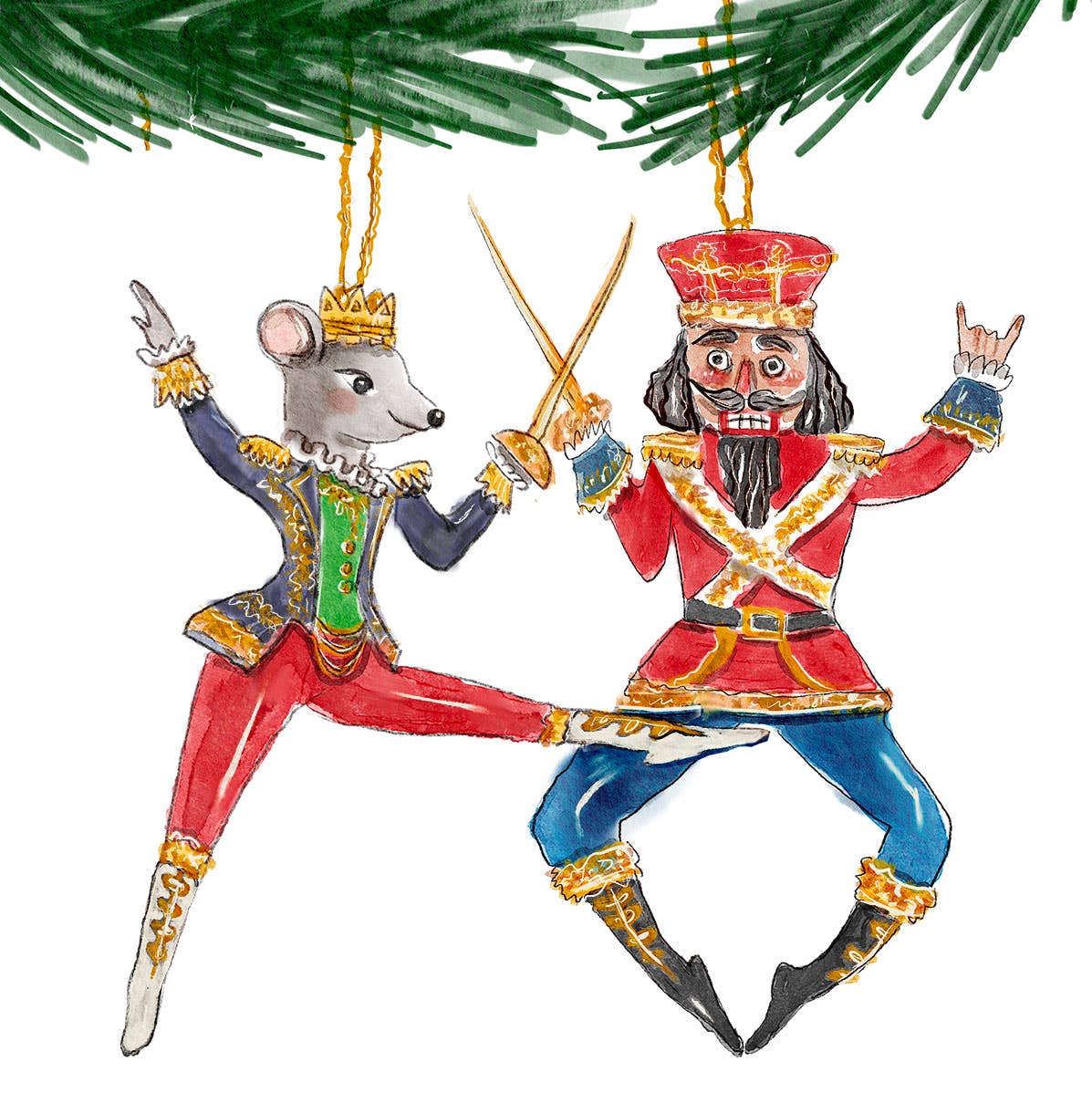 Liyana Studio - Wholesale Christmas Card - Christmas Nutcracker Ornaments - Funny Christmas Card2