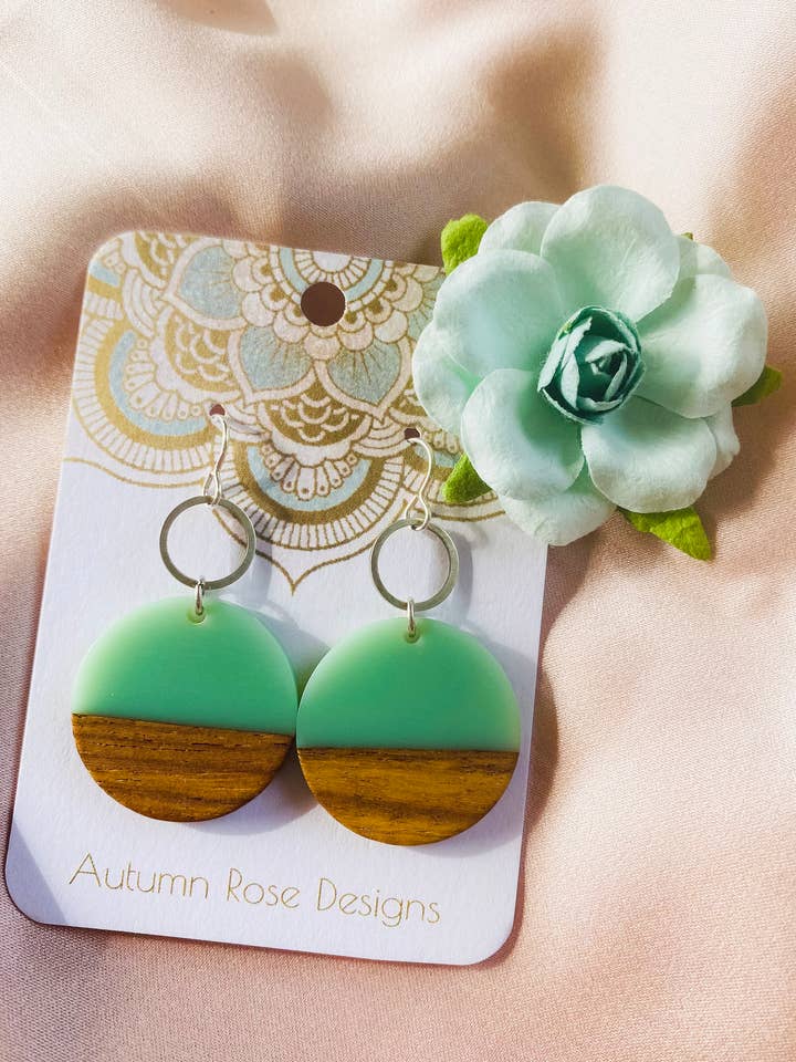 Artistic Wood Earrings 18 for wholesale by Autumn Rose Designs