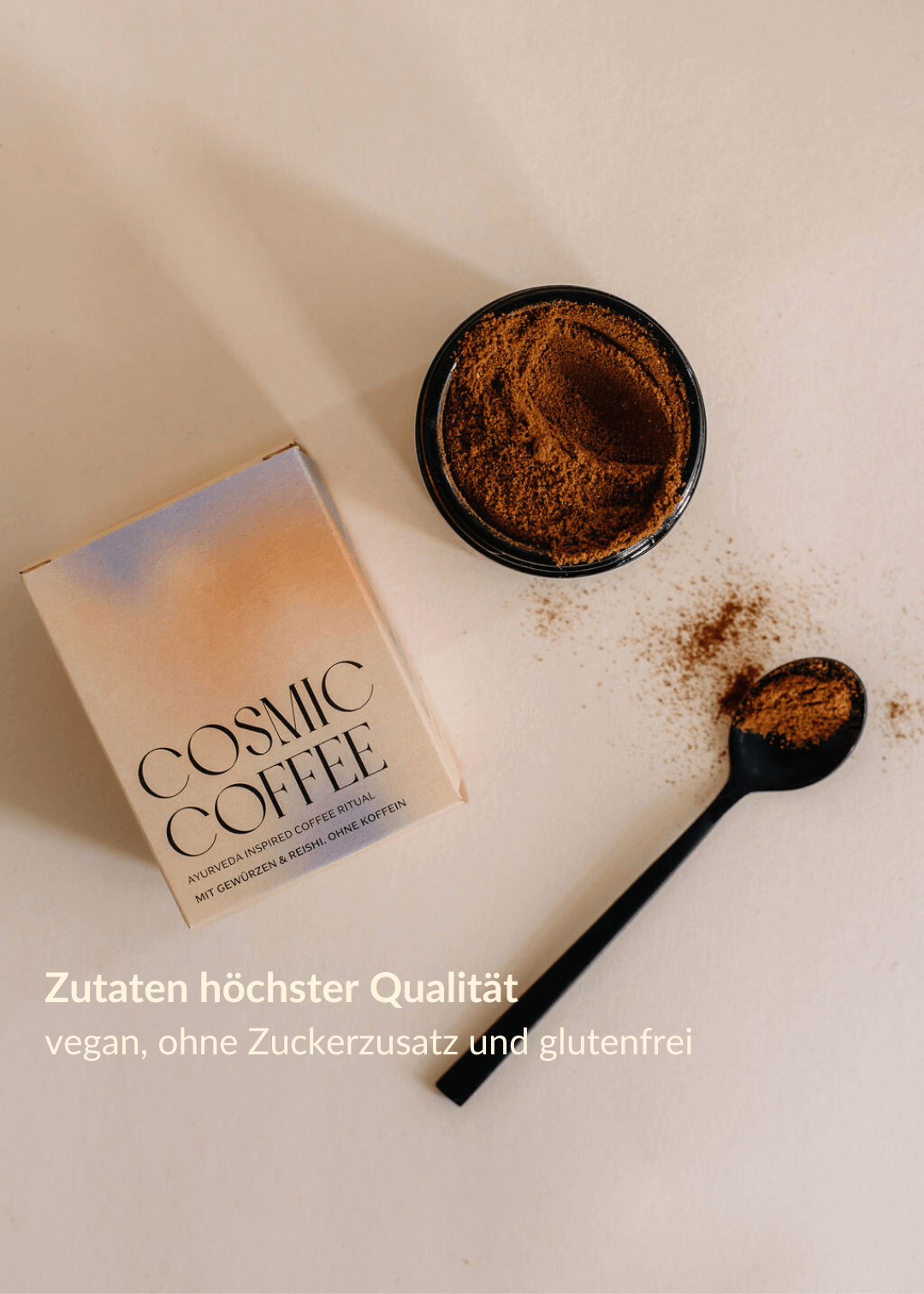 Ayurveda Soulfood - Venta al por mayor Café instantáneo/expreso - COSMIC COFFEE - Café inspirado en Ayurveda con hongos medicinales5