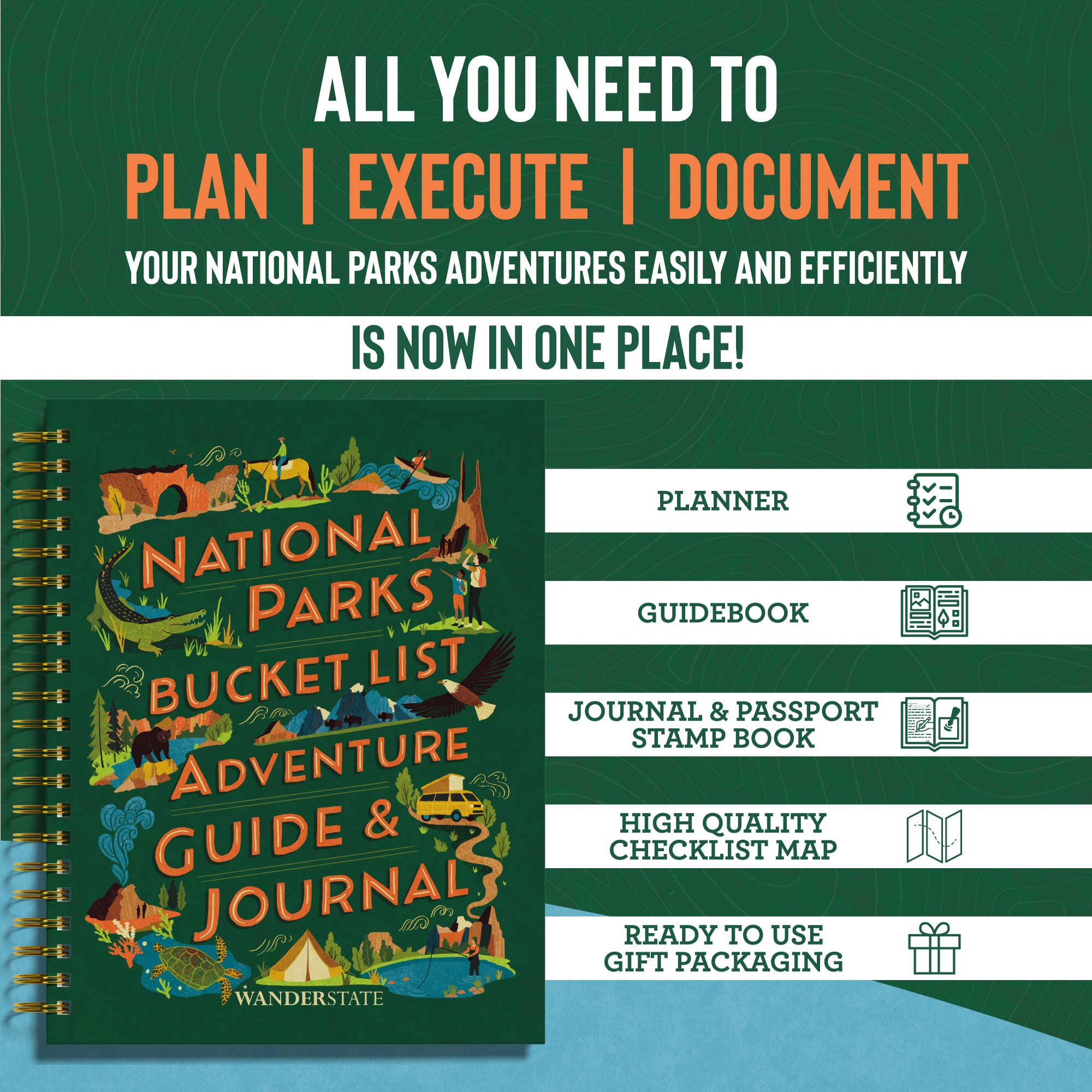 WANDERSTATE - Wholesale Journal/Diary - National Parks Bucket List Guide & Journal (All-in-One)1