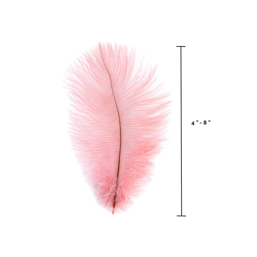 Zucker Feather Products - Wholesale Feathers - Ostrich Feathers 4-8" Drabs - Candy Pink2