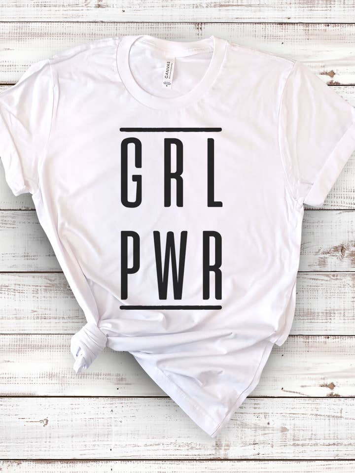 House Of Rodan - Vente T-shirt sérigraphié – femme - Grl Pwr Girl Power - Féminisme Equal Droits Libéraux T-Shirt2