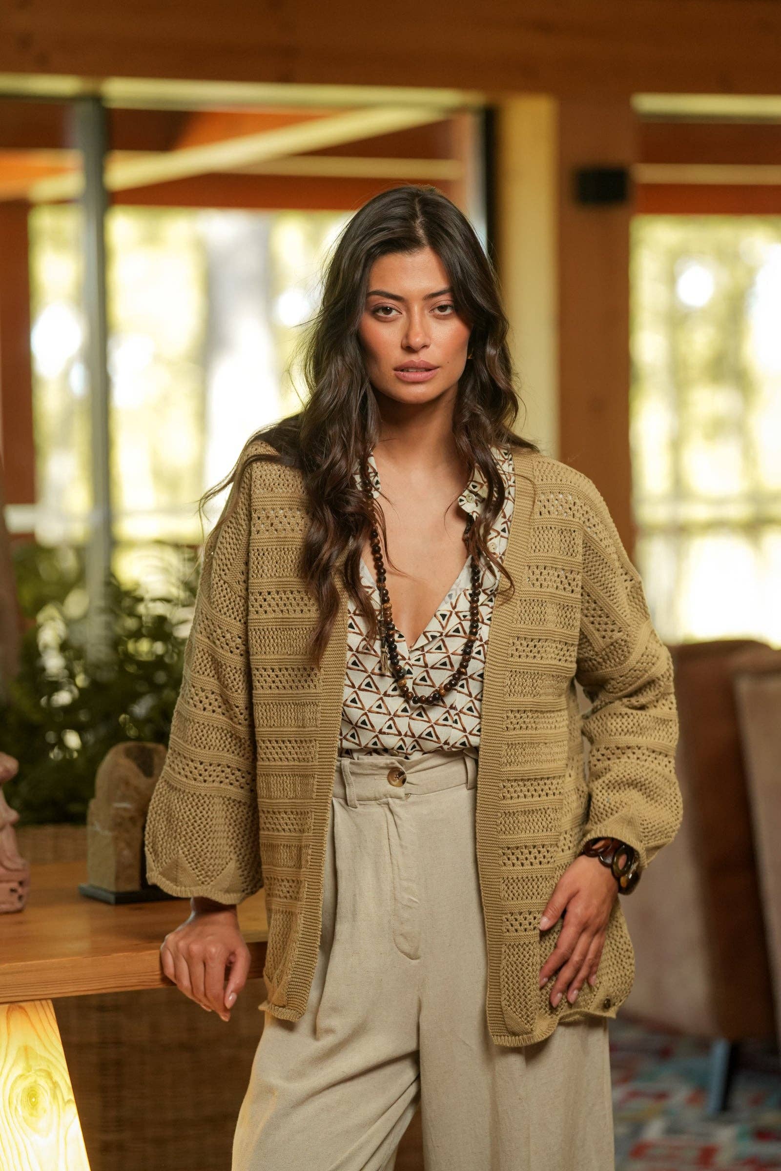 GUIMANOS - Wholesale Jacket - Women's - Perforated Open Coat