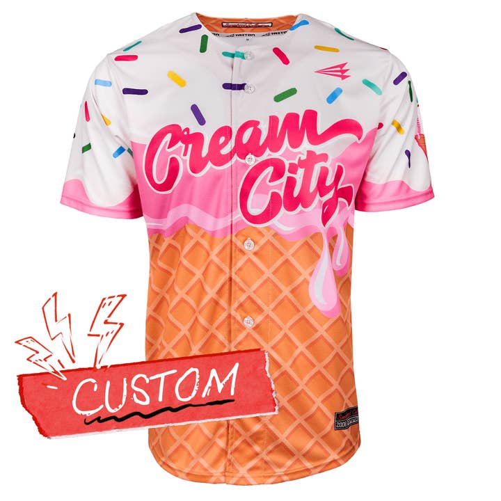 Jersey de Béisbol Estilo de Vida Cream City Ice Cream *PERSONALIZADO* y otras tendencias de Resultados para heladería al por mayor. Devoluciones gratuitas y condiciones de pago a 60 días en Faire en Faire.