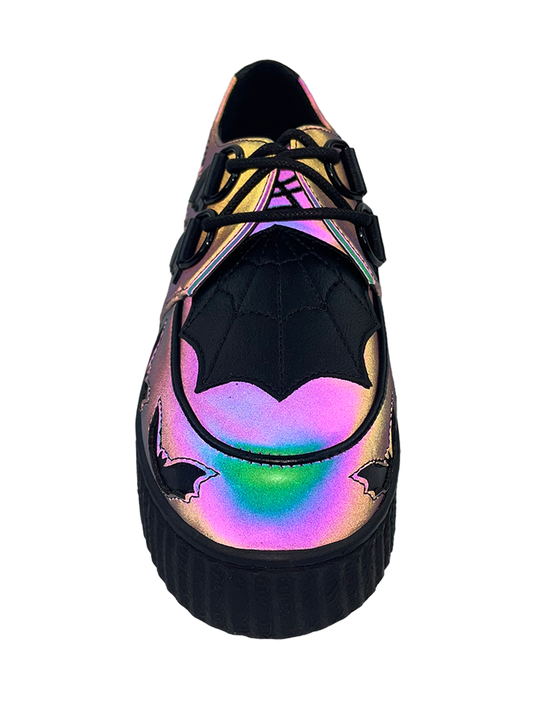 STRANGE CVLT – wholesale Flats – Women’s – KRYPT BAT - ALL REFLECTIVE3