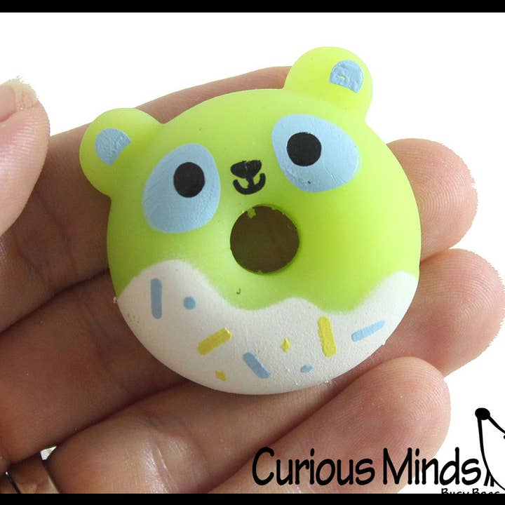Curious Minds Toys - Wholesale Fidget toy – Kids - 1 Donut Animal Food Mochi Squishy - Kawaii - Cute Indiv6
