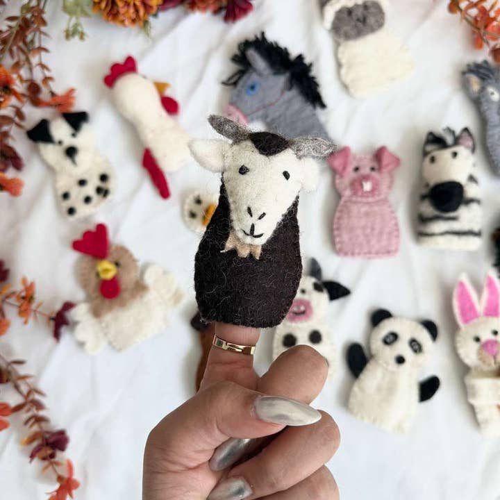 Karma Nepal Crafts - Wholesale Finger Puppet - Kids & Baby - Handmade  Wool Felted Farm Animal Finger Puppet4