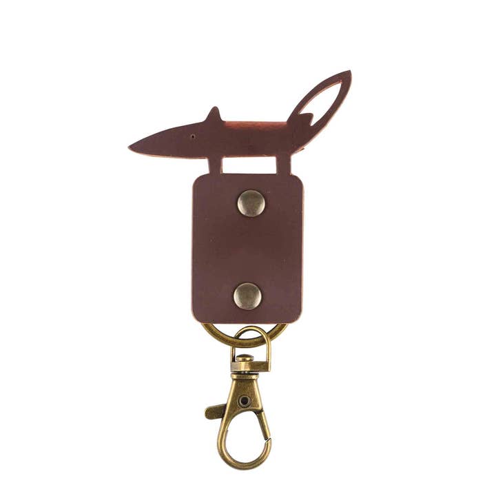 Leather Fox Keyring | Accessorise | Attach | Keychain for wholesale by Sting in the Tail Ltd