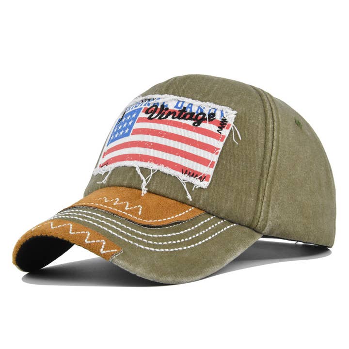MKS America - Wholesale Baseball Cap - Women's - Fourth of July stylish flag hat baseball cap1