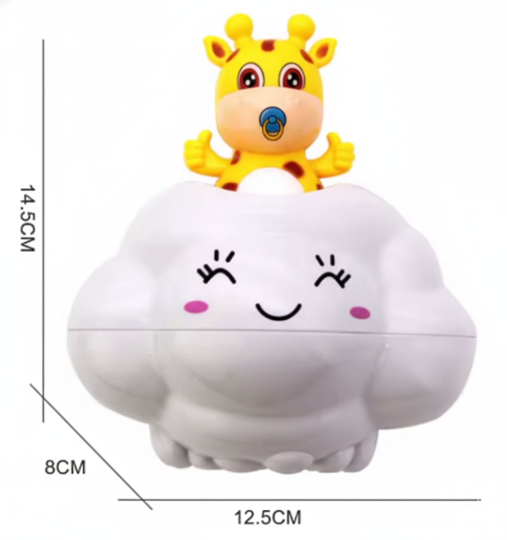 Toyarina - Vendita all'ingrosso Gioco per il bagnetto - Neonati - Giocattolo da Bagno per Bambini a Forma di Nuvola con Spruzzo d'Acqua4