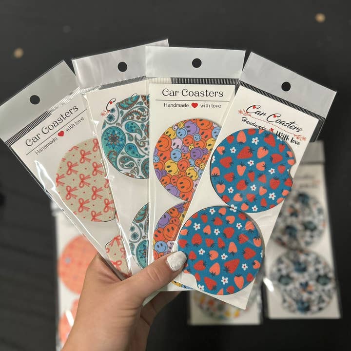 BDN Boutique - Wholesale Car Coaster - Women's - Car Coaster - Retro Print4