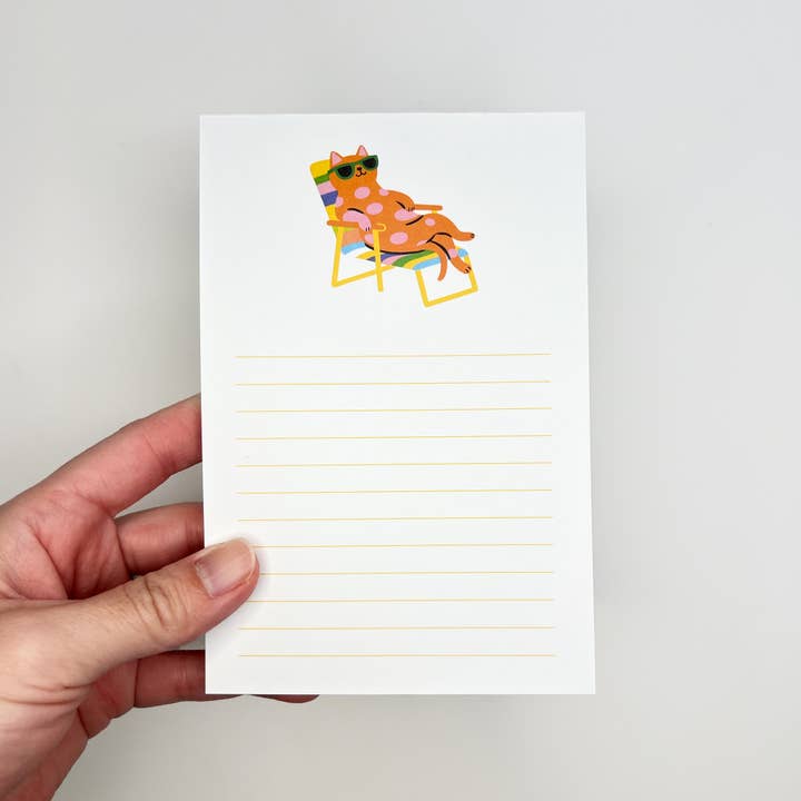 Sungy Side Up - Wholesale Notepad - Sunbathing Cat Notepad – Lounging Cat Memo Pad for Cat Lover7