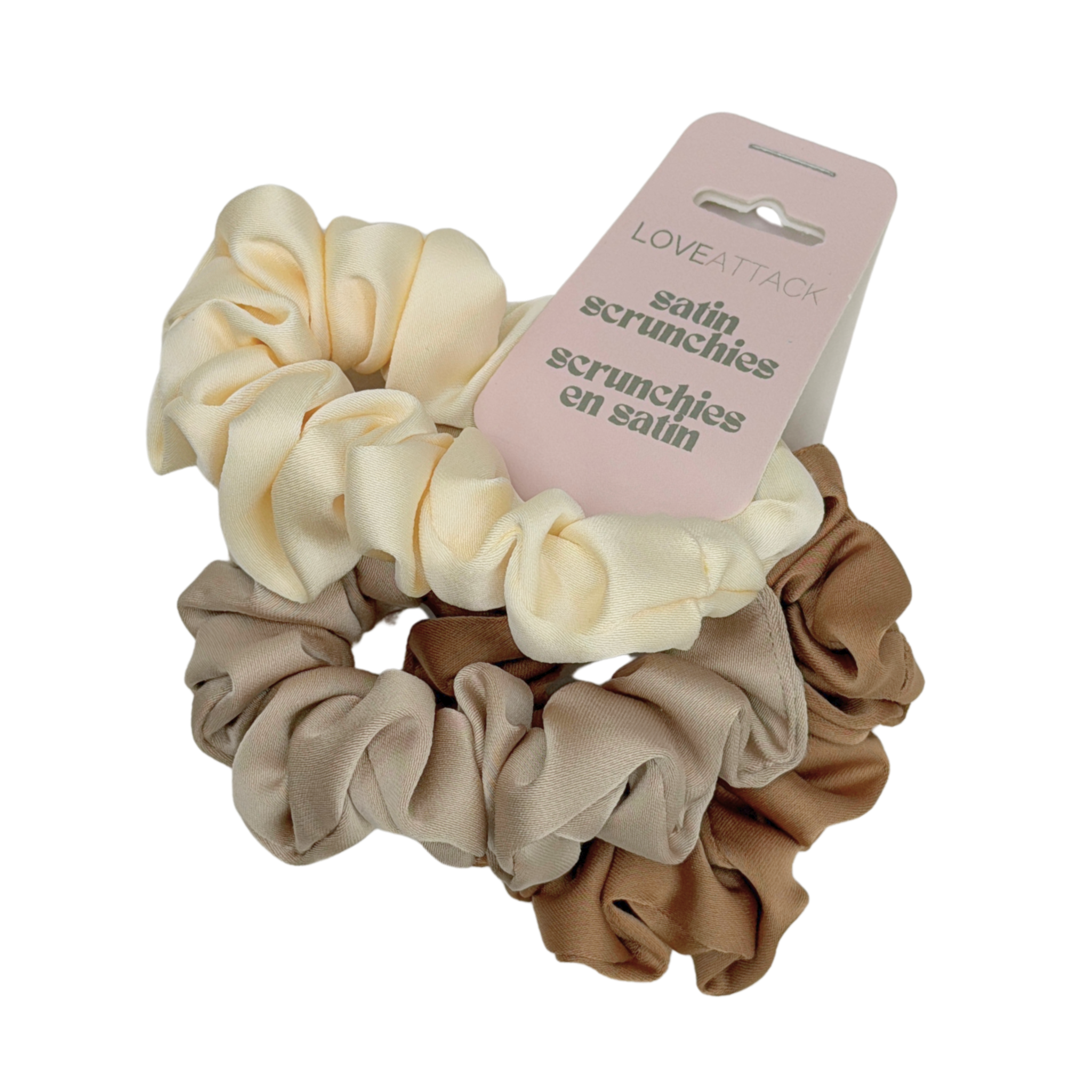 Love Attack - Wholesale Scrunchie - Women's - Small Satin Scrunchie Set - 3pcs5