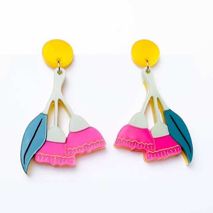 Little Geraldine - Wholesale Dangle earrings - Eucalyptus Dangles0