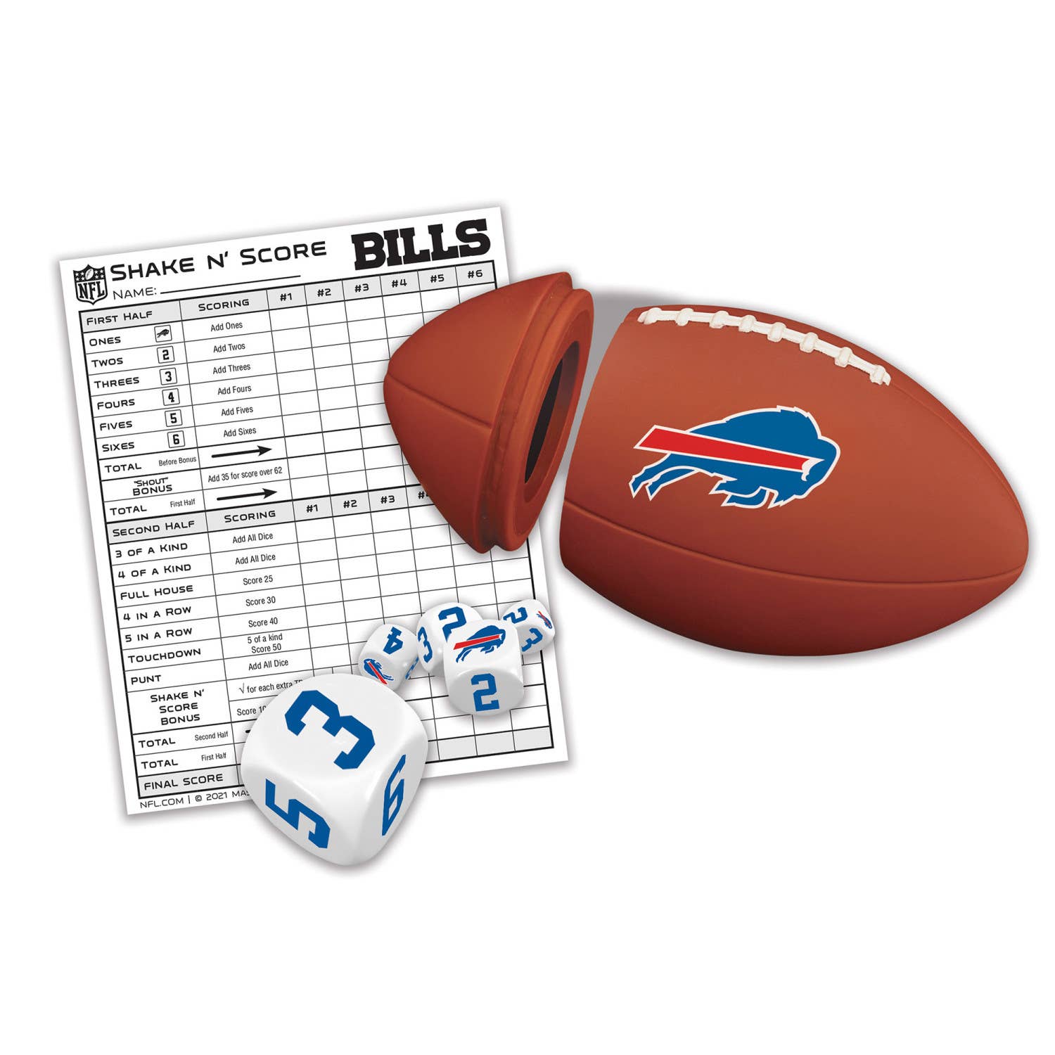 Masterpieces Puzzles - Wholesale Board Game - Buffalo Bills Shake n' Score1