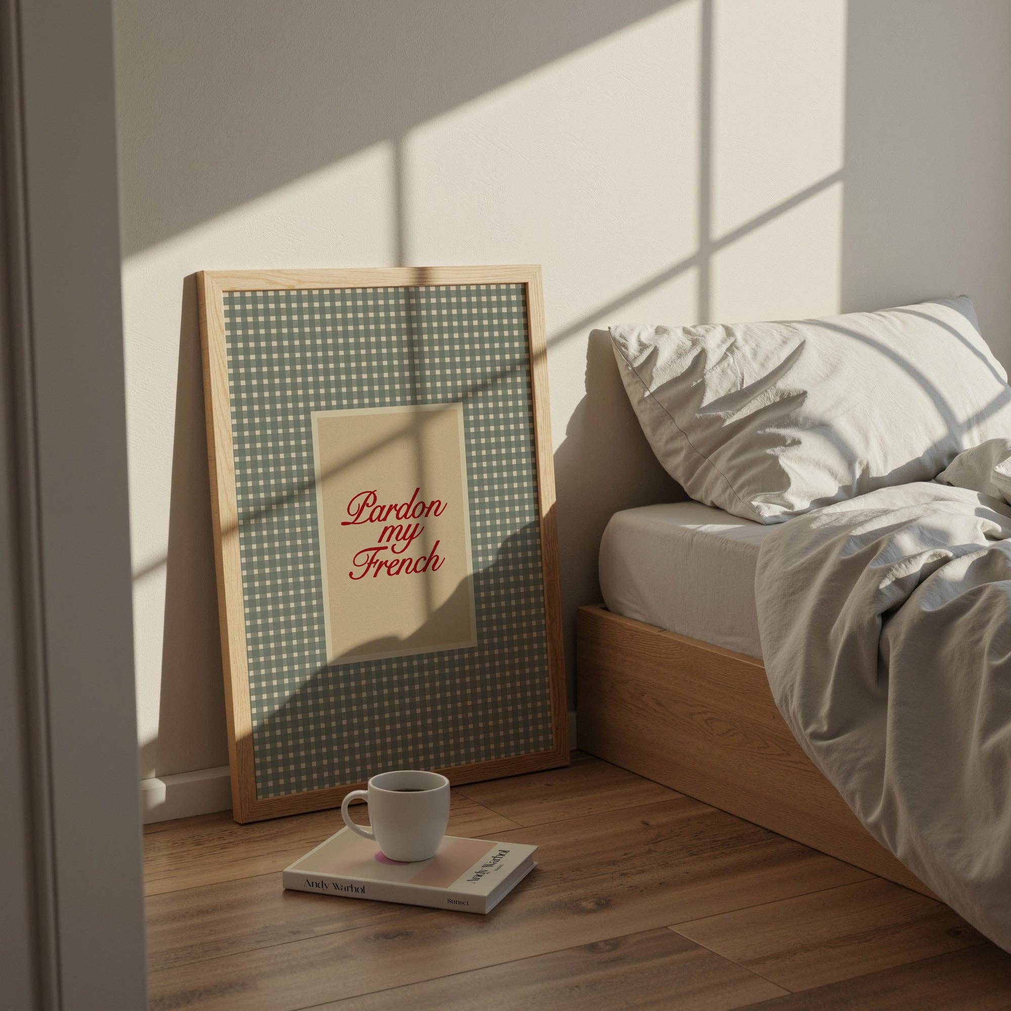 Lune Club - Wholesale Art Print - Pardon My French Checkered Print4