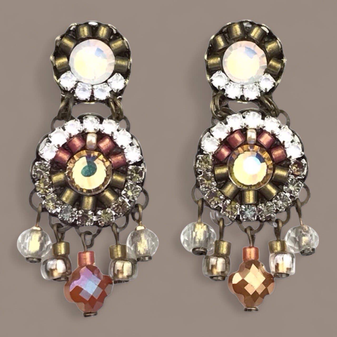 melizijewelry - Vendita all'ingrosso Orecchini pendenti - Orecchini di cristalli Nebula piccoli3