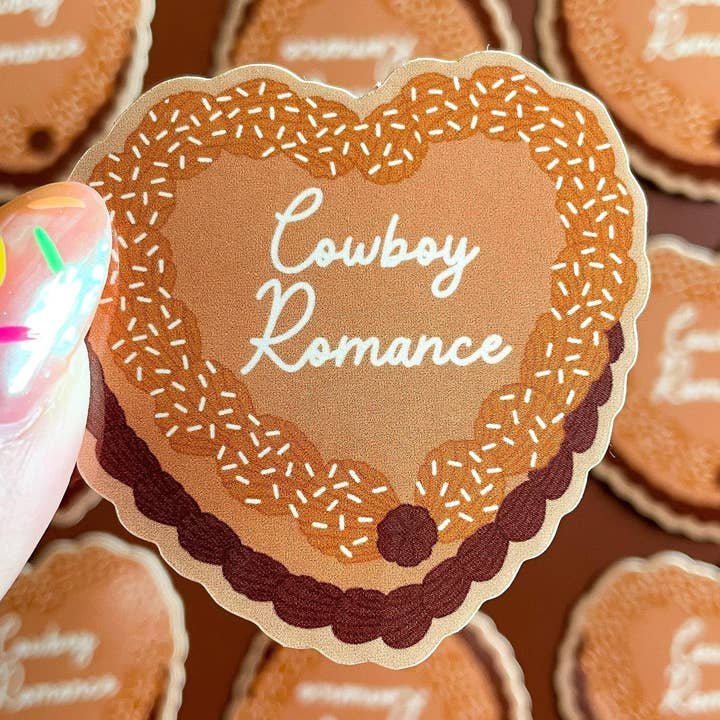 Autocollant de trope de livre de romance cowboy pour la vente par Stark + Stanley