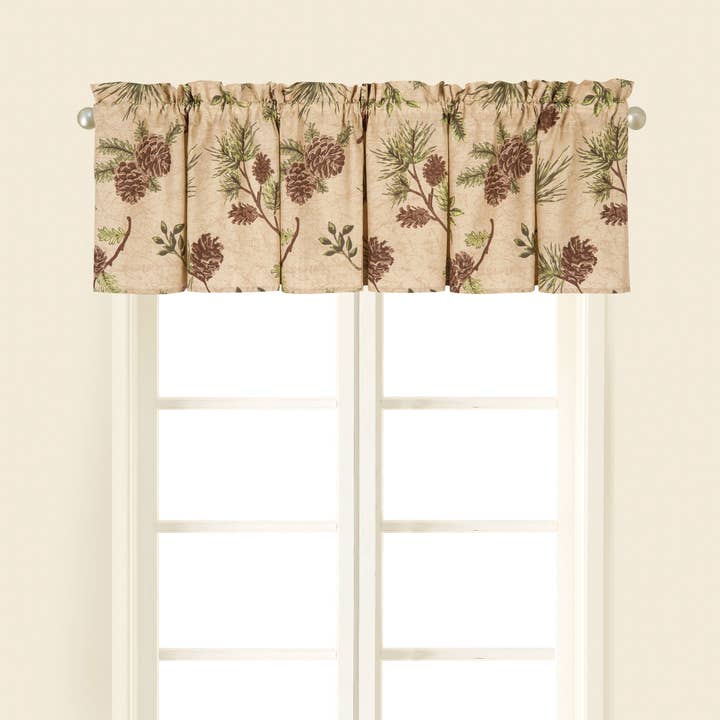 C&F Home - Wholesale Valance - Woodland Retreat Pinecone Valance