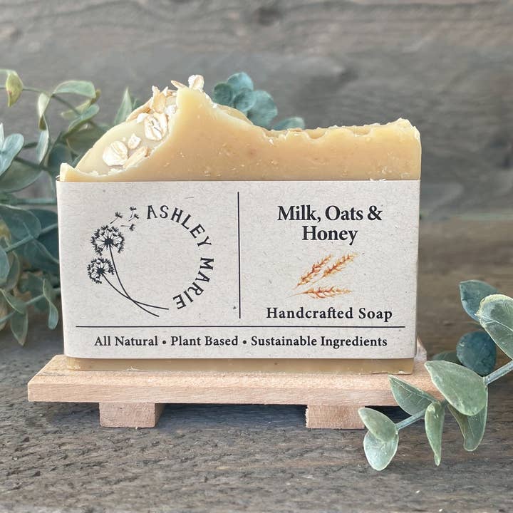 Ashley Marie Soap - Wholesale Bar Soap - Milk, Oats & Honey Goatsmilk Bar Soap2