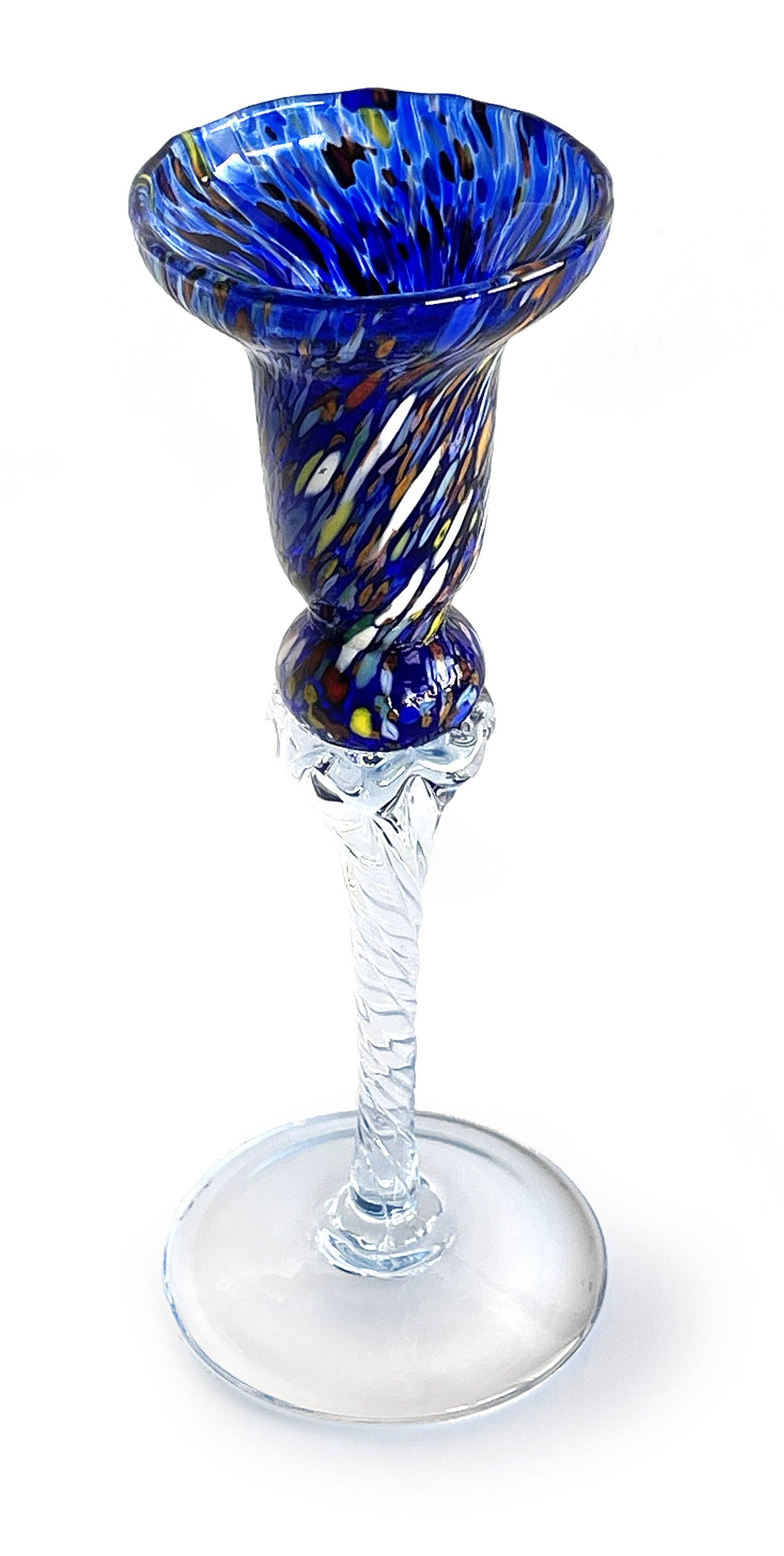 Mazzega Art & Design – wholesale Candle holder – Set of 2 Glass Candelabra, Hand-Blown and Crafted - The Colors of Murano - Table Candlesticks, Weddings, Parties. Made in Italy