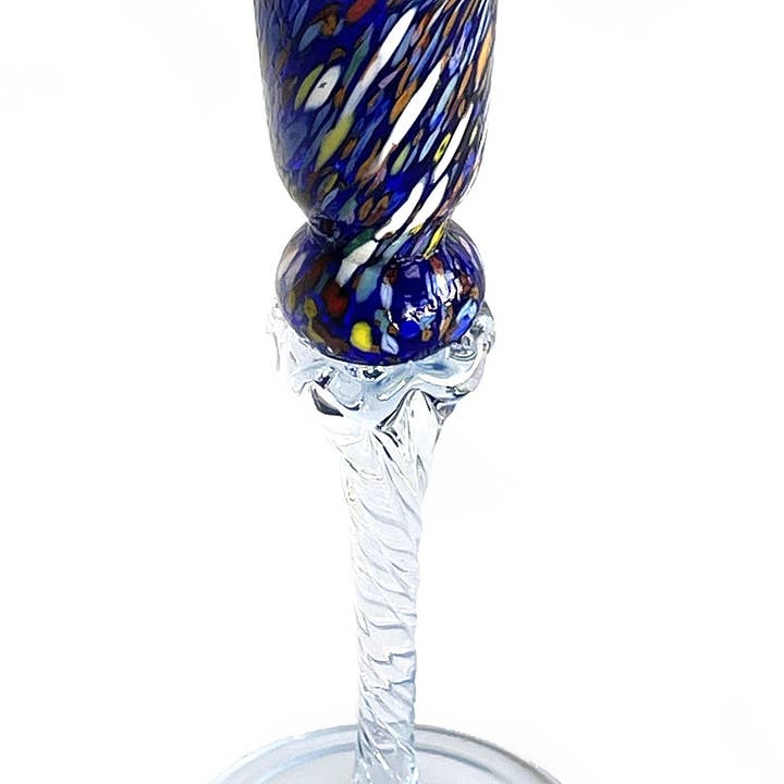Mazzega Art & Design - Vendita all'ingrosso Portacandele - Set 2 Candelabro in Vetro, Soffiati e Lavorati a Mano - I Colori di Murano - Candelieri per Tavolo, Matrimoni, Feste. Made in Italy